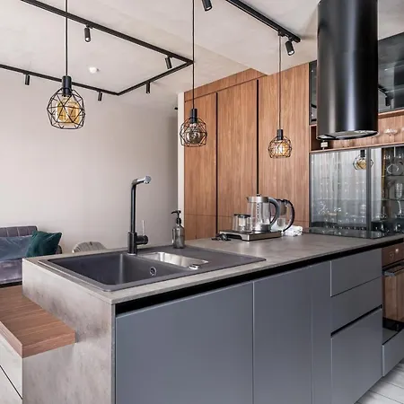 Lofts & Rosegold Luxury In Elegant 1br With Balcony In Center 里加