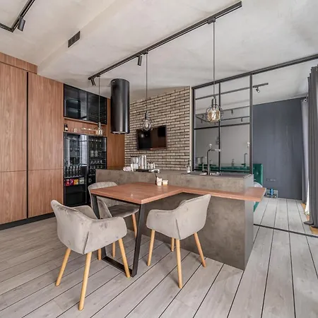 דירה Lofts & Rosegold Luxury In Elegant 1br With Balcony In Center