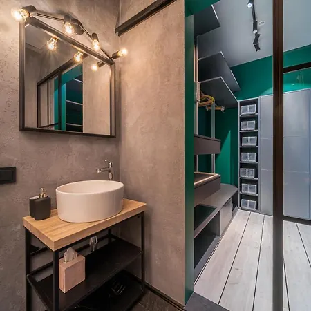 דירה Lofts & Rosegold Luxury In Elegant 1br With Balcony In Center ריגה